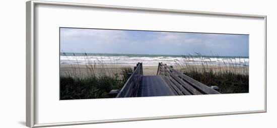 Boardwalk on the Beach, Nokomis, Sarasota County, Florida, USA-null-Framed Photographic Print