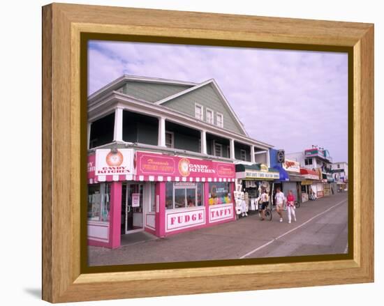 Boardwalk on the Beach, Ocean City, Maryland, USA-Bill Bachmann-Framed Premier Image Canvas