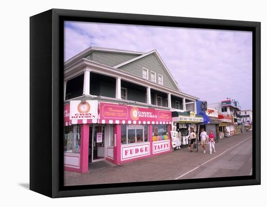 Boardwalk on the Beach, Ocean City, Maryland, USA-Bill Bachmann-Framed Premier Image Canvas