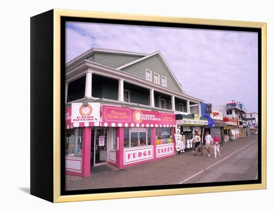 Boardwalk on the Beach, Ocean City, Maryland, USA-Bill Bachmann-Framed Premier Image Canvas