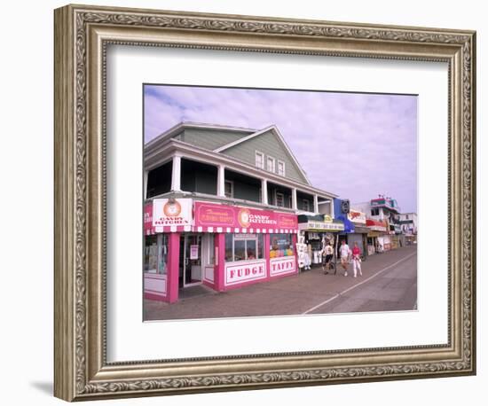 Boardwalk on the Beach, Ocean City, Maryland, USA-Bill Bachmann-Framed Photographic Print