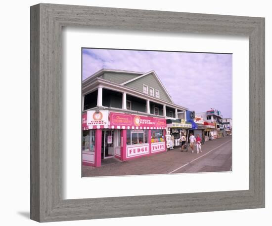 Boardwalk on the Beach, Ocean City, Maryland, USA-Bill Bachmann-Framed Photographic Print