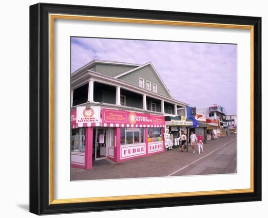 Boardwalk on the Beach, Ocean City, Maryland, USA-Bill Bachmann-Framed Photographic Print
