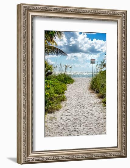 Boardwalk on the Beach-Philippe Hugonnard-Framed Photographic Print