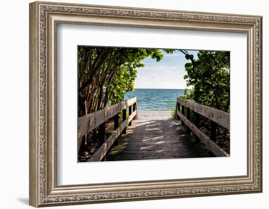 Boardwalk on the Beach-Philippe Hugonnard-Framed Photographic Print