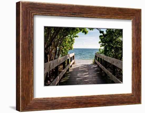 Boardwalk on the Beach-Philippe Hugonnard-Framed Photographic Print