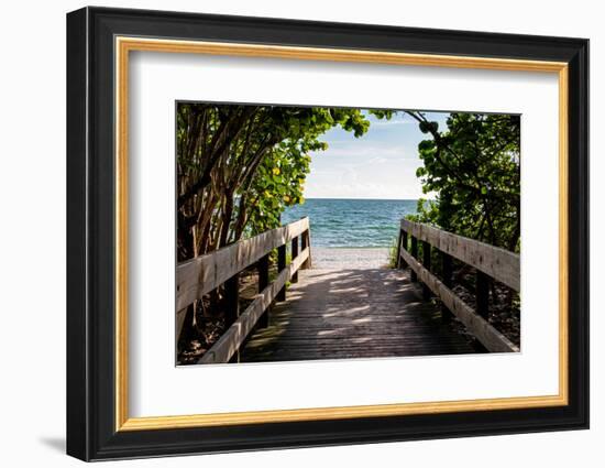 Boardwalk on the Beach-Philippe Hugonnard-Framed Photographic Print