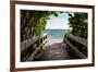 Boardwalk on the Beach-Philippe Hugonnard-Framed Photographic Print