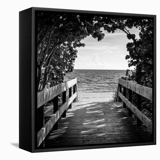 Boardwalk on the Beach-Philippe Hugonnard-Framed Premier Image Canvas