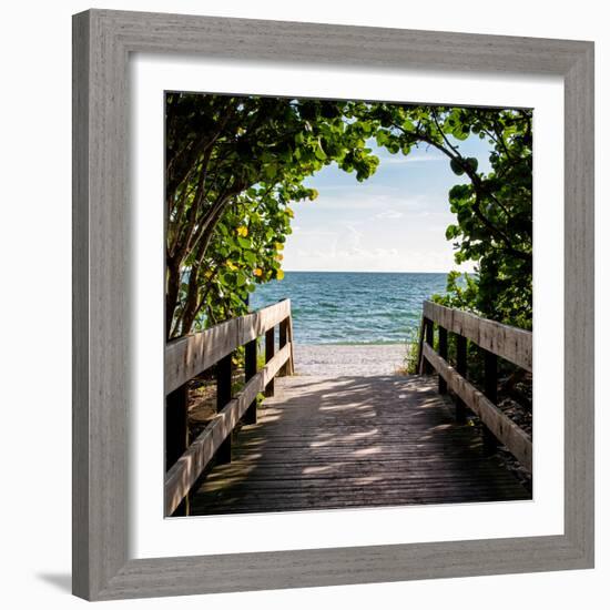 Boardwalk on the Beach-Philippe Hugonnard-Framed Photographic Print