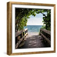 Boardwalk on the Beach-Philippe Hugonnard-Framed Photographic Print