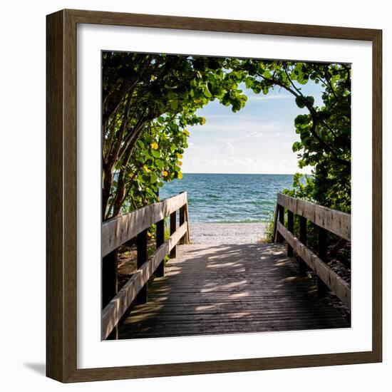 Boardwalk on the Beach-Philippe Hugonnard-Framed Photographic Print