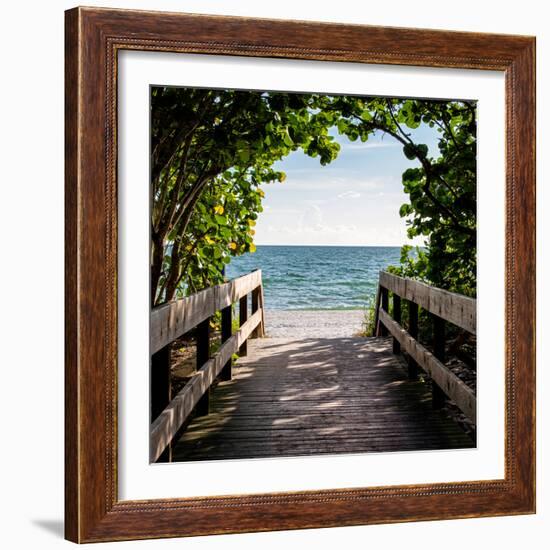 Boardwalk on the Beach-Philippe Hugonnard-Framed Photographic Print