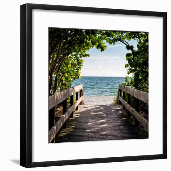 Boardwalk on the Beach-Philippe Hugonnard-Framed Photographic Print