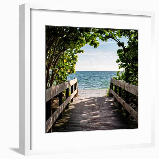 Boardwalk on the Beach-Philippe Hugonnard-Framed Photographic Print