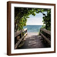 Boardwalk on the Beach-Philippe Hugonnard-Framed Photographic Print