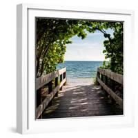 Boardwalk on the Beach-Philippe Hugonnard-Framed Photographic Print