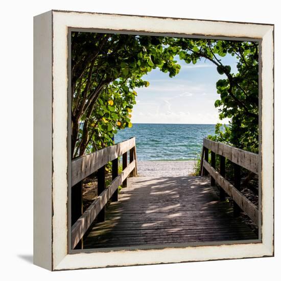 Boardwalk on the Beach-Philippe Hugonnard-Framed Premier Image Canvas