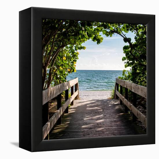 Boardwalk on the Beach-Philippe Hugonnard-Framed Premier Image Canvas