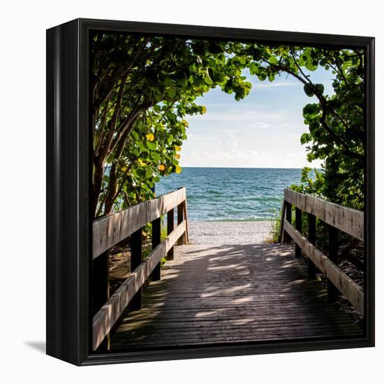 Boardwalk on the Beach-Philippe Hugonnard-Framed Premier Image Canvas