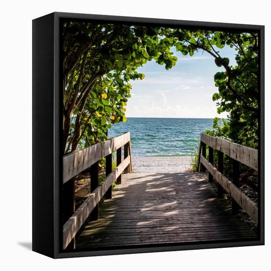 Boardwalk on the Beach-Philippe Hugonnard-Framed Premier Image Canvas