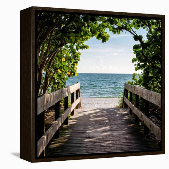 Boardwalk on the Beach-Philippe Hugonnard-Framed Premier Image Canvas