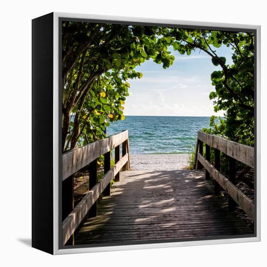 Boardwalk on the Beach-Philippe Hugonnard-Framed Premier Image Canvas