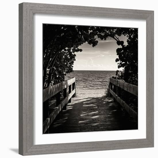 Boardwalk on the Beach-Philippe Hugonnard-Framed Photographic Print