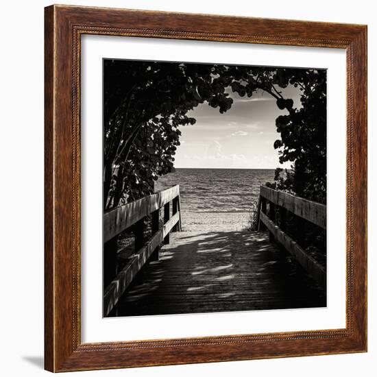 Boardwalk on the Beach-Philippe Hugonnard-Framed Photographic Print