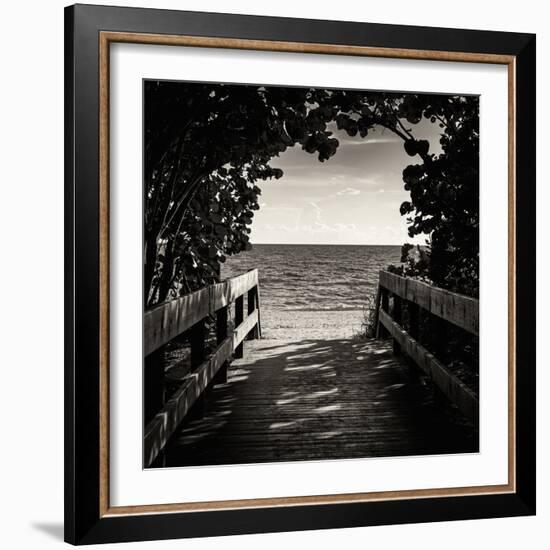 Boardwalk on the Beach-Philippe Hugonnard-Framed Photographic Print