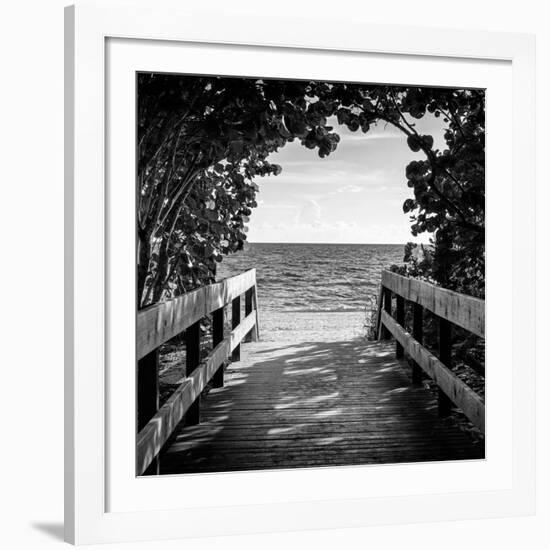 Boardwalk on the Beach-Philippe Hugonnard-Framed Giclee Print