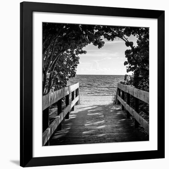 Boardwalk on the Beach-Philippe Hugonnard-Framed Giclee Print