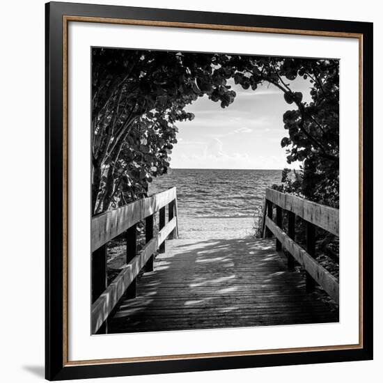 Boardwalk on the Beach-Philippe Hugonnard-Framed Giclee Print