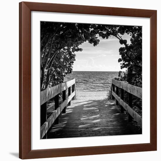 Boardwalk on the Beach-Philippe Hugonnard-Framed Giclee Print