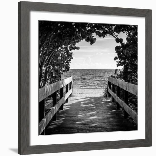 Boardwalk on the Beach-Philippe Hugonnard-Framed Giclee Print