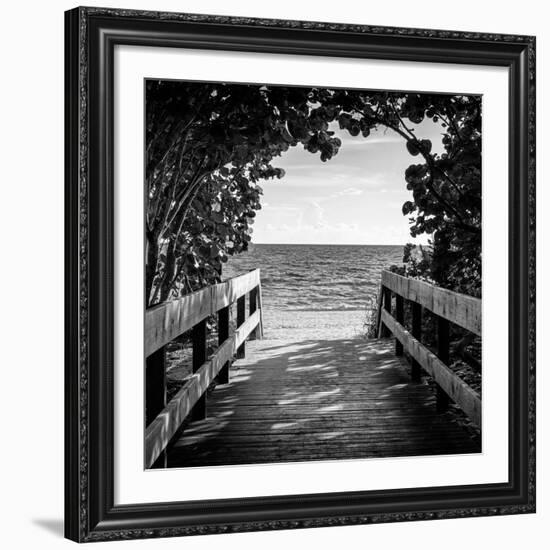 Boardwalk on the Beach-Philippe Hugonnard-Framed Giclee Print