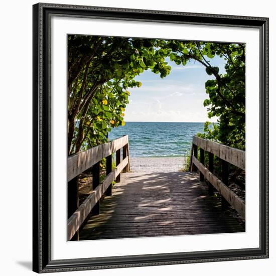 Boardwalk on the Beach-Philippe Hugonnard-Framed Giclee Print