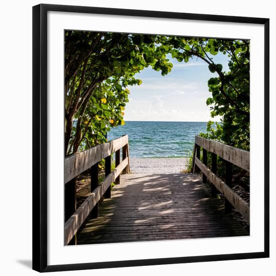 Boardwalk on the Beach-Philippe Hugonnard-Framed Giclee Print