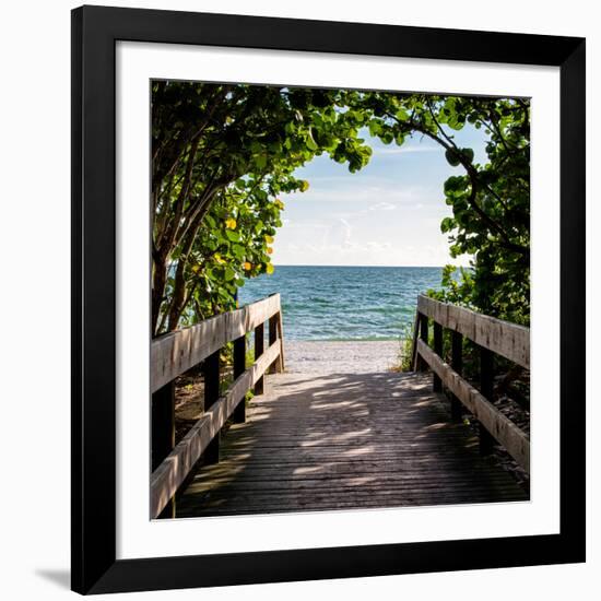 Boardwalk on the Beach-Philippe Hugonnard-Framed Giclee Print