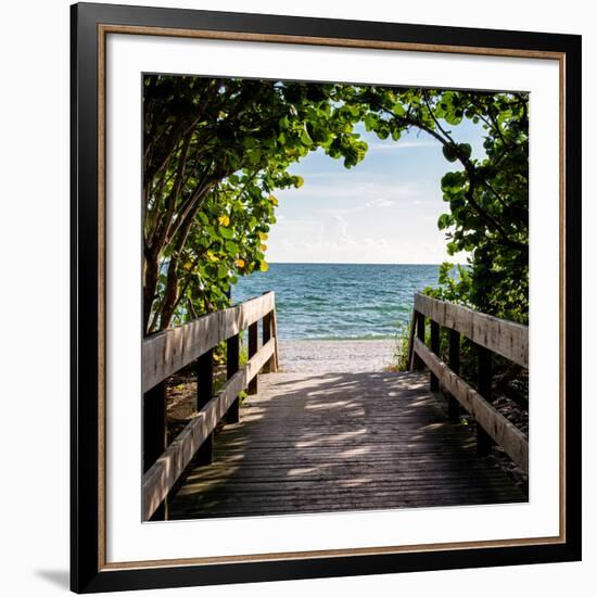 Boardwalk on the Beach-Philippe Hugonnard-Framed Giclee Print