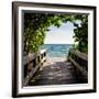 Boardwalk on the Beach-Philippe Hugonnard-Framed Giclee Print