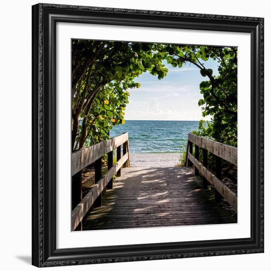 Boardwalk on the Beach-Philippe Hugonnard-Framed Giclee Print