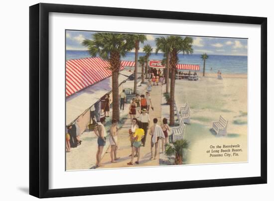 Boardwalk, Panama City, Florida-null-Framed Art Print