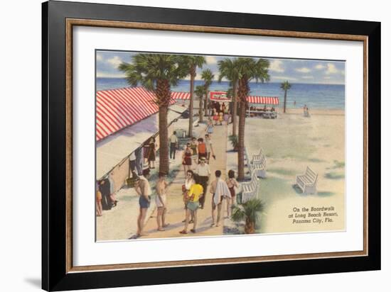 Boardwalk, Panama City, Florida-null-Framed Art Print