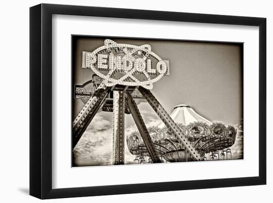 Boardwalk Rides-Doug Nelson-Framed Art Print