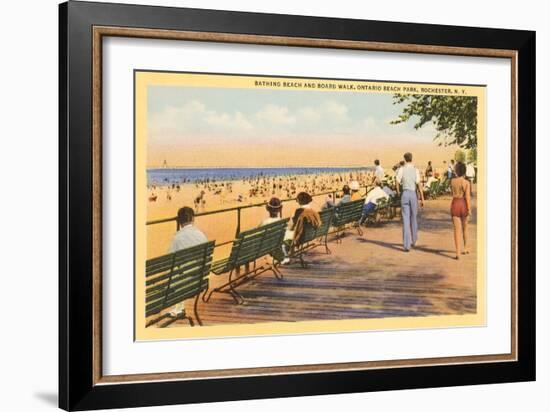 Boardwalk, Rochester, New York-null-Framed Art Print