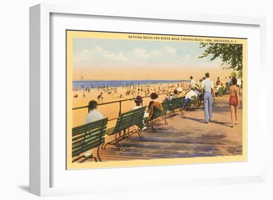 Boardwalk, Rochester, New York-null-Framed Art Print