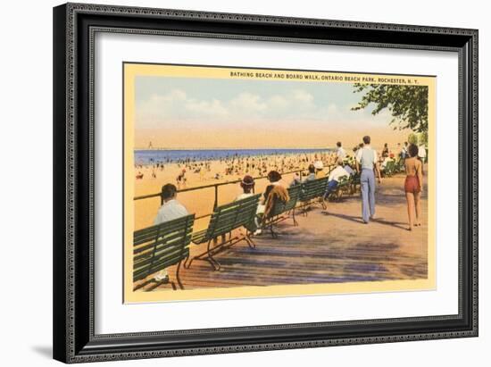 Boardwalk, Rochester, New York-null-Framed Art Print