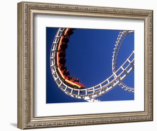 Boardwalk Roller Coaster, Ocean City, Maryland, USA-Bill Bachmann-Framed Photographic Print