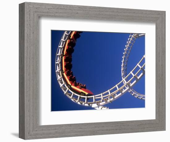 Boardwalk Roller Coaster, Ocean City, Maryland, USA-Bill Bachmann-Framed Photographic Print